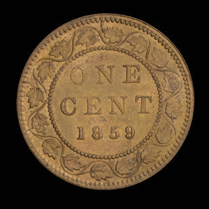 Canada, Victoria, 1 cent : 1859