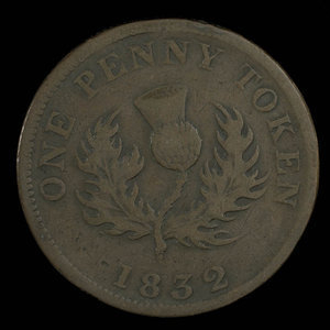 Canada, Province de la Nouvelle-Écosse, 1 penny : 1832