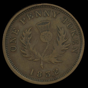 Canada, Province de la Nouvelle-Écosse, 1 penny : 1832