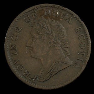 Canada, Province de la Nouvelle-Écosse, 1/2 penny : 1832