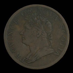 Canada, Province de la Nouvelle-Écosse, 1/2 penny : 1832