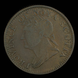 Canada, Province de la Nouvelle-Écosse, 1/2 penny : 1832