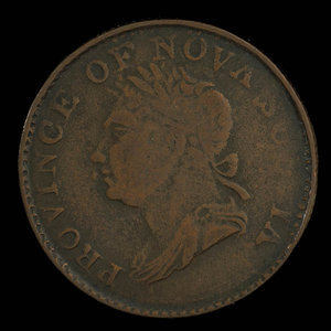 Canada, Province de la Nouvelle-Écosse, 1/2 penny : 1832