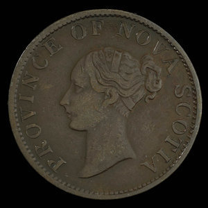 Canada, Province de la Nouvelle-Écosse, 1/2 penny : 1843