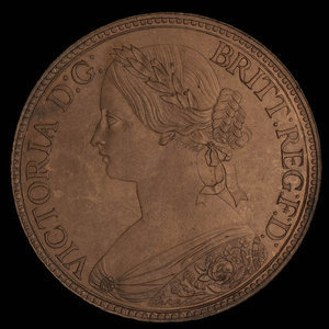 Canada, Province de la Nouvelle-Écosse, 1 cent : 1861