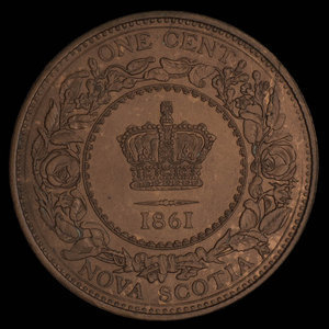 Canada, Province de la Nouvelle-Écosse, 1 cent : 1861