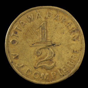 Canada, A.J. Dompierre, 1/2 pain : 1885