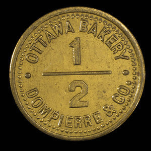Canada, Ottawa Bakery, 1/2 pain : 1891