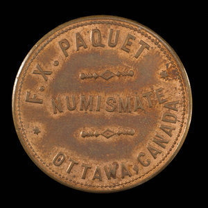 Canada, F.X. Paquet, aucune dénomination : 1892