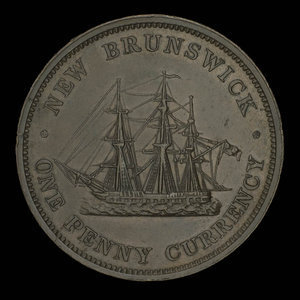 Canada, Province du Nouveau-Brunswick, 1 penny : 1854