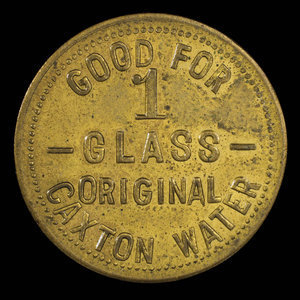 Canada, R.W. Williams, 1 verre, eau de caxton : 1895