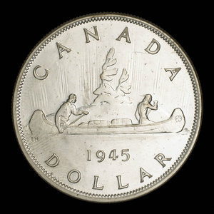 Canada, Georges VI, 1 dollar : 1945