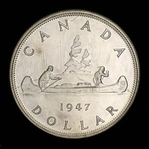 Canada, Georges VI, 1 dollar : 1947