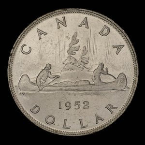 Canada, Georges VI, 1 dollar : 1952