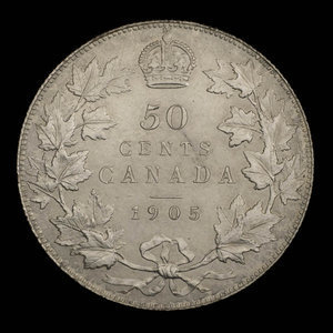 Canada, Édouard VII, 50 cents : 1905