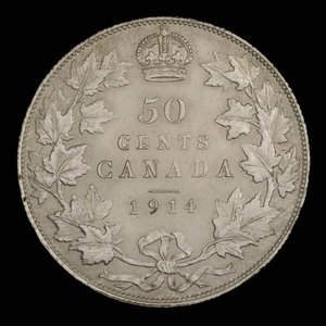 Canada, Georges V, 50 cents : 1914