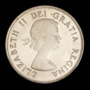 Canada, Élisabeth II, 50 cents : 1953