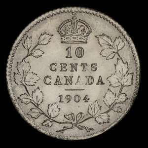 Canada, Édouard VII, 10 cents : 1904