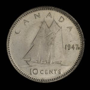 Canada, Georges VI, 10 cents : 1948