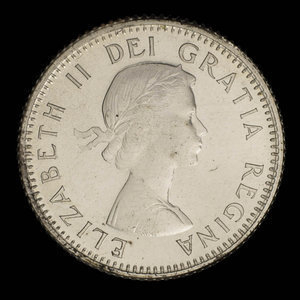 Canada, Élisabeth II, 10 cents : 1959