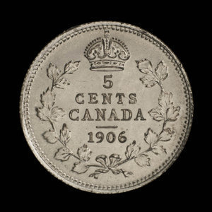 Canada, Édouard VII, 5 cents : 1906
