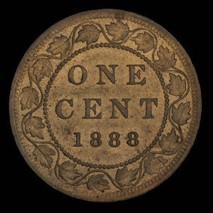 Canada, Victoria, 1 cent : 1888