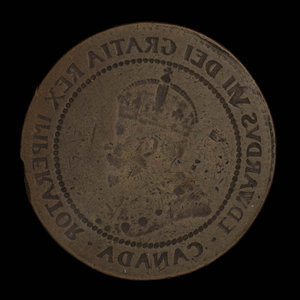 Canada, Édouard VII, 1 cent : 1911