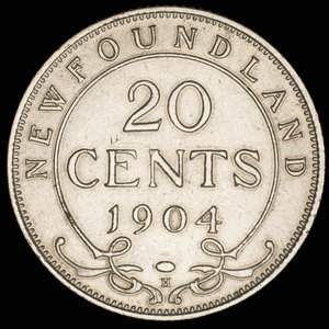 Canada, Édouard VII, 20 cents : 1904