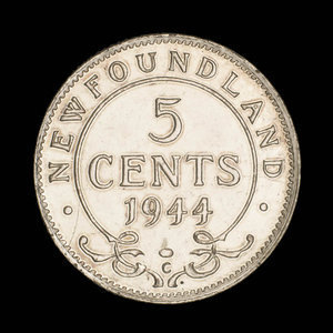 Canada, Georges VI, 5 cents : 1944