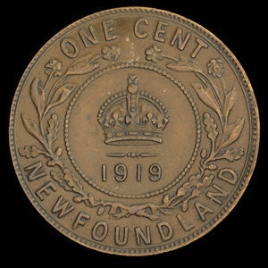 Canada, Georges V, 1 cent : 1919