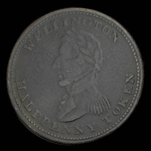 Canada, inconnu, 1/2 penny : 1814