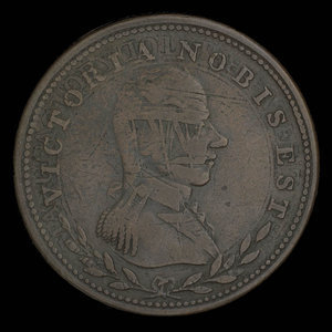 Canada, inconnu, 1/2 penny : 1813