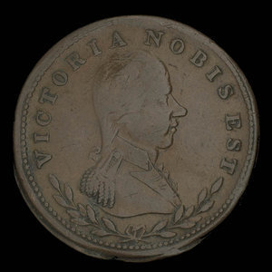 Canada, inconnu, 1/2 penny : 1813