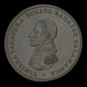 Canada, inconnu, 1 penny : 1814