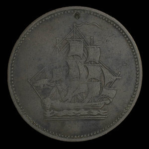 Canada, inconnu, 1/2 penny : 1815