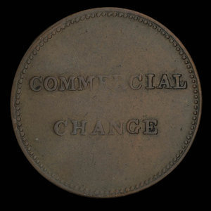 Canada, inconnu, 1/2 penny : 1830