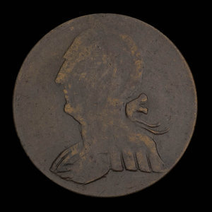 Canada, inconnu, 1/2 penny : 1838