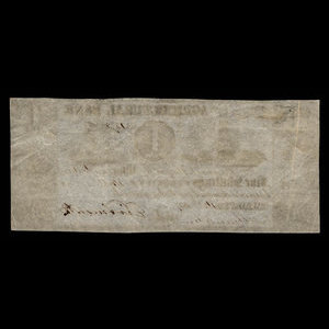 Canada, Agricultural Bank (Toronto), 1 dollar : 1 octobre 1837