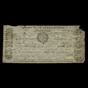 Canada, Wfd. Nelson & Cie., 10 sous : 9 octobre 1837