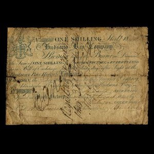 Canada, Compagnie de la Baie d'Hudson, 1 shilling : 1840