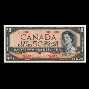 Canada, Banque du Canada, 50 dollars : 1954