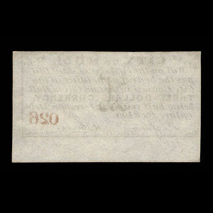 Canada, Ville de Hull, 3 dollars : 1 janvier 1877