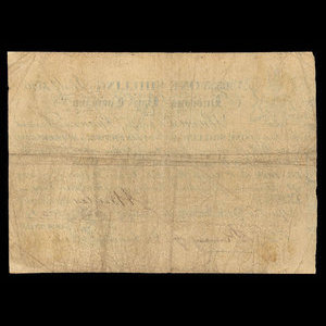 Canada, Compagnie de la Baie d'Hudson, 1 shilling : 1846