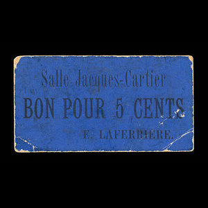 Canada, E. Laferriere, 5 cents : 1925