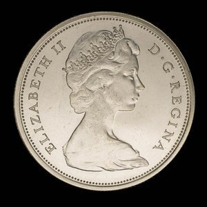 Canada, Élisabeth II, 50 cents : 1965