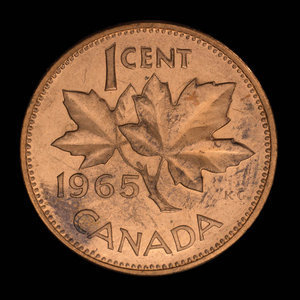 Canada, Élisabeth II, 1 cent : 1965