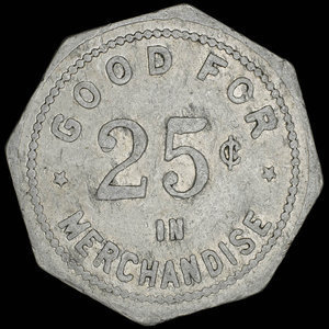 Canada, Compagnie de la Baie d'Hudson, 25 cents : 1928