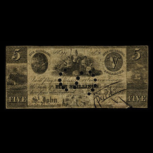 Canada, Ben Smith, 5 shillings : 4 juin 1835