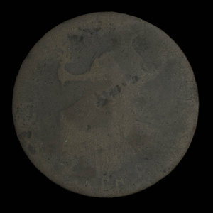 Canada, inconnu, 1/2 penny : 1838