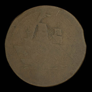 Canada, inconnu, 1/2 penny : 1838